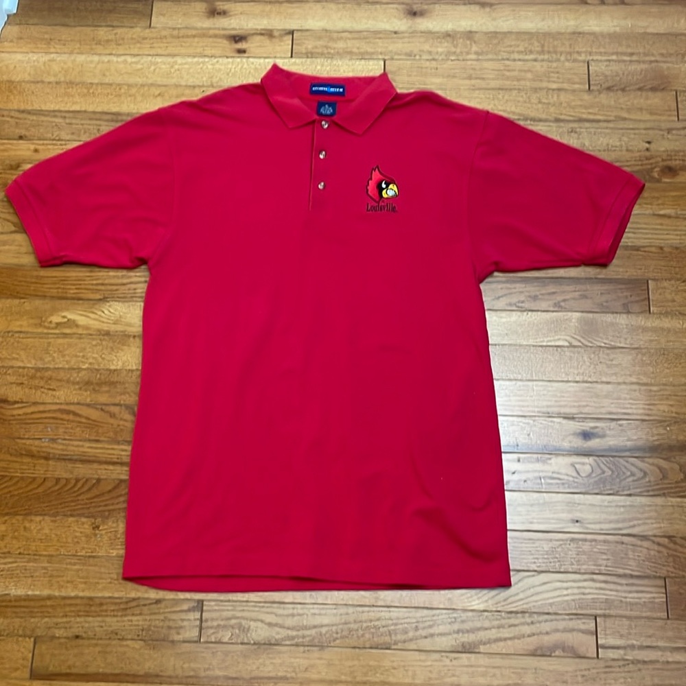 Vintage XL U of L Cardinals Polo Shirt